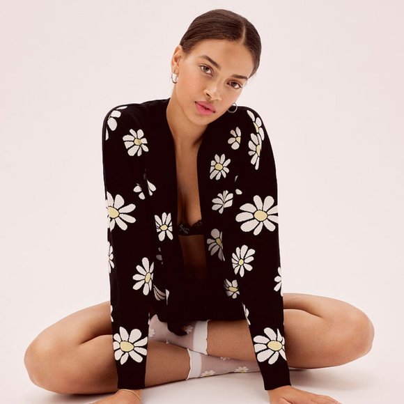 For Love And Lemons Sweaters - NWT FOR LOVE AND LEMONS DAISY CARDIGAN SWEATER XS